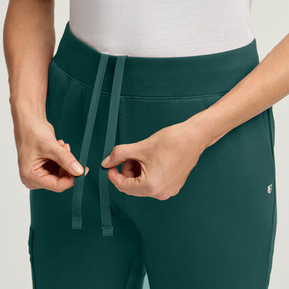 Rubi Slim Scrub Jogger - Midnight Green