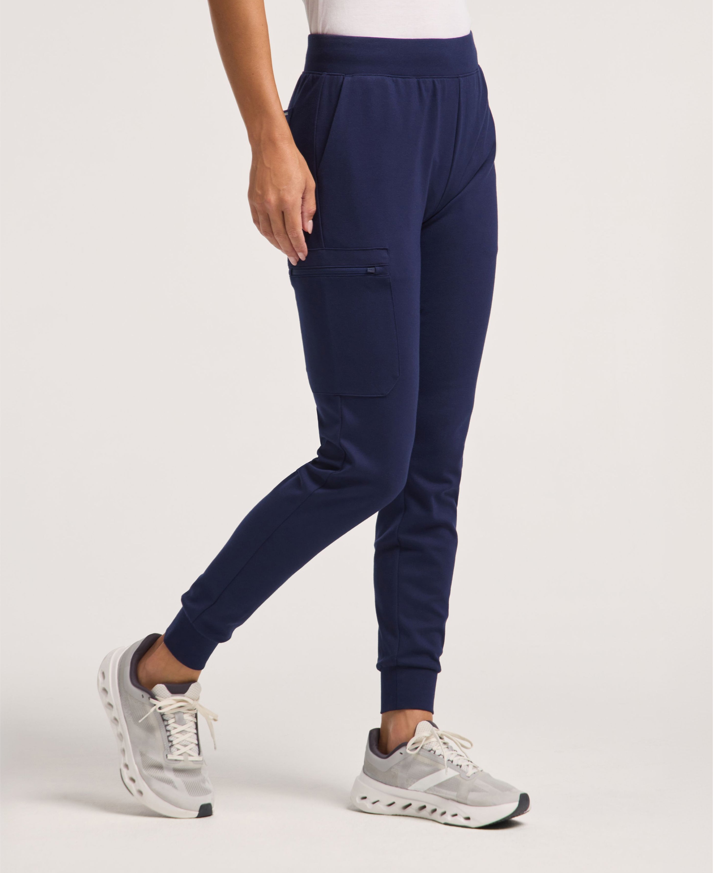 Jaanuu Rubi Slim Scrub Jogger in Midnight Navy, product photo 1 of 6