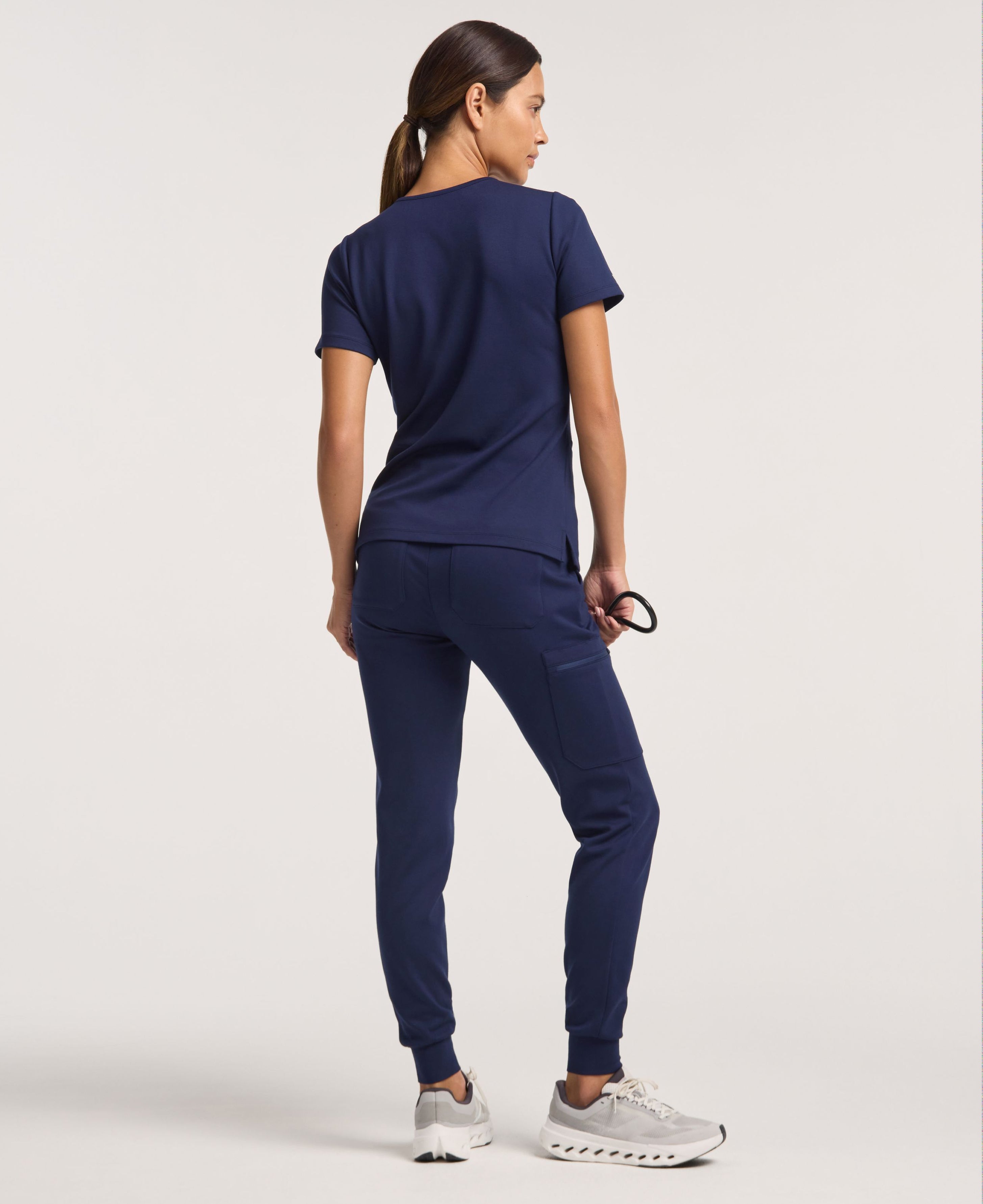 Jaanuu Rubi Slim Scrub Jogger in Midnight Navy, product photo 6 of 6