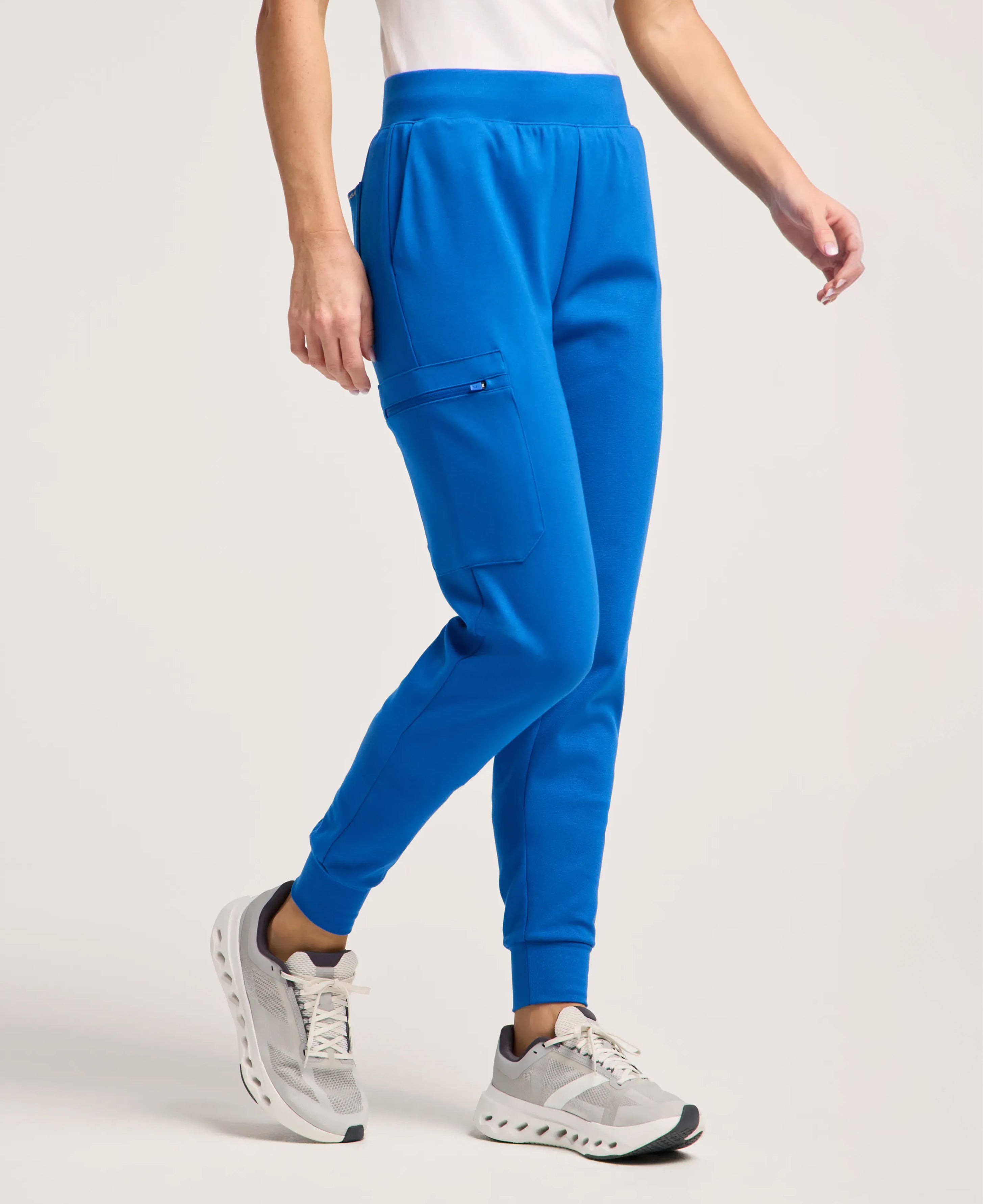 Jaanuu Rubi Slim Scrub Jogger in Royal Blue, product photo 2 of 6