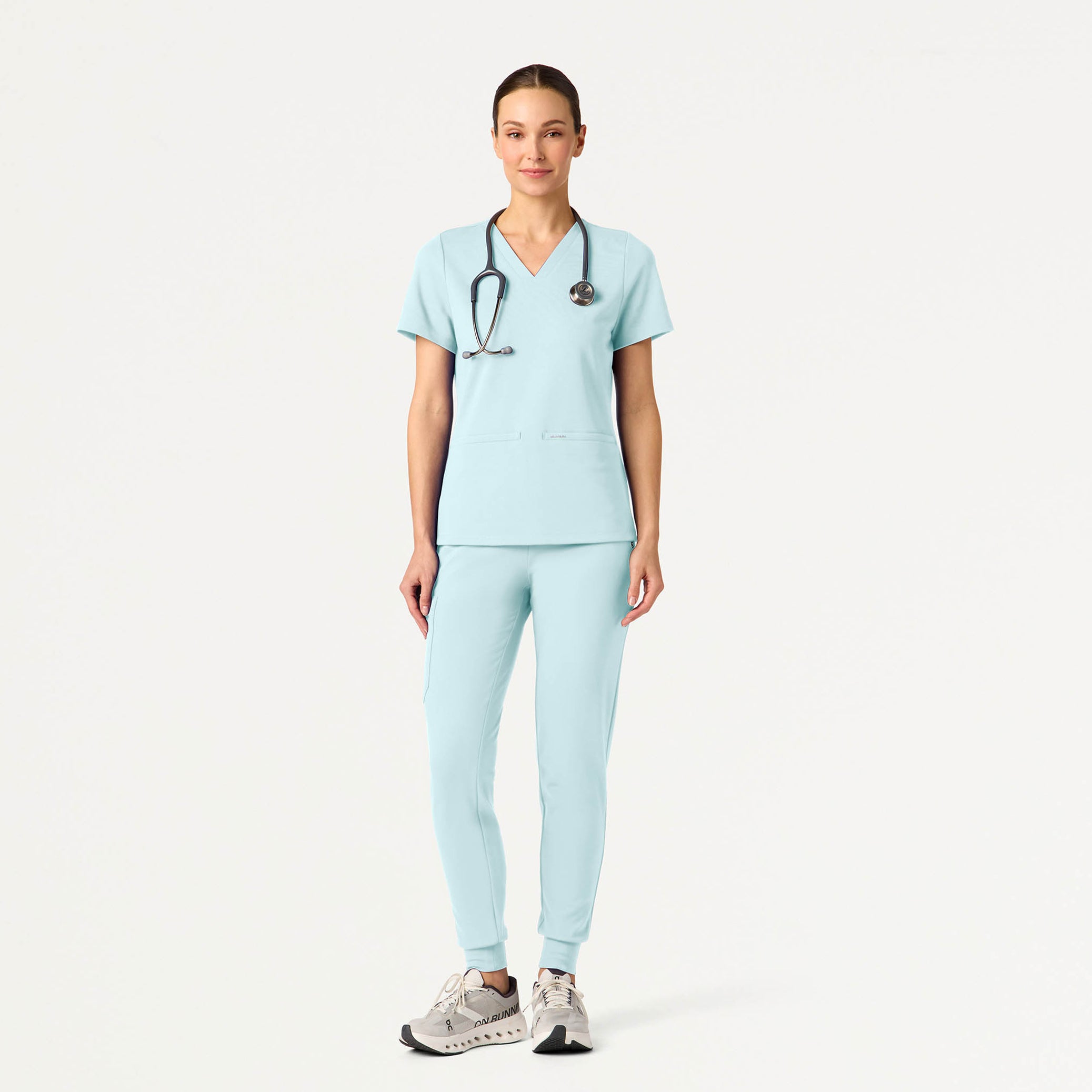 Rubi Slim Scrub Jogger - Sky Blue