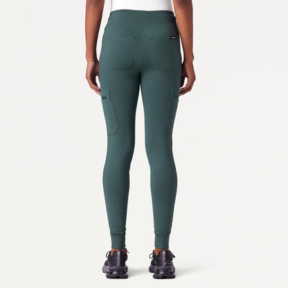 Kait 10-Pocket Skinny UltraSOFT™ Scrub Jogger - Alpine Green