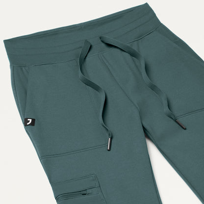 Kait 10-Pocket Skinny UltraSOFT™ Scrub Jogger - Alpine Green