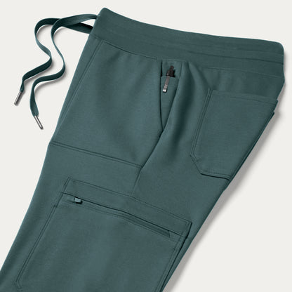 Kait 10-Pocket Skinny UltraSOFT™ Scrub Jogger - Alpine Green
