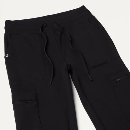 Kait 10-Pocket Skinny UltraSOFT Scrub Jogger - Black