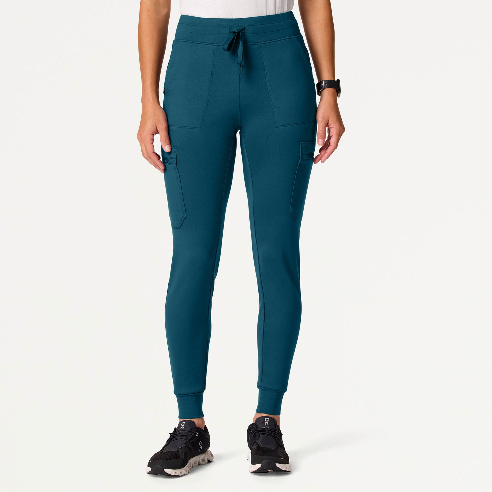Kait 10-Pocket Skinny UltraSOFT Scrub Jogger - Caribbean Blue