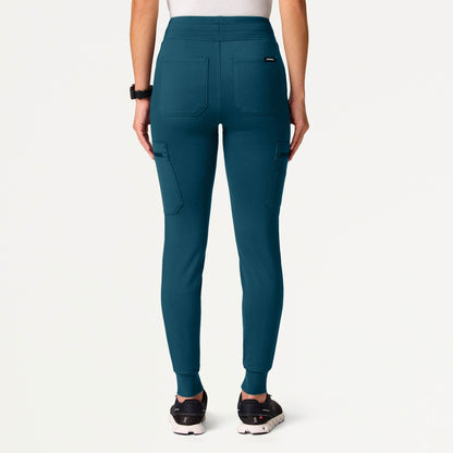 Kait 10-Pocket Skinny UltraSOFT Scrub Jogger - Caribbean Blue