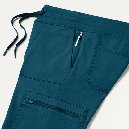 Kait 10-Pocket Skinny UltraSOFT Scrub Jogger - Caribbean Blue