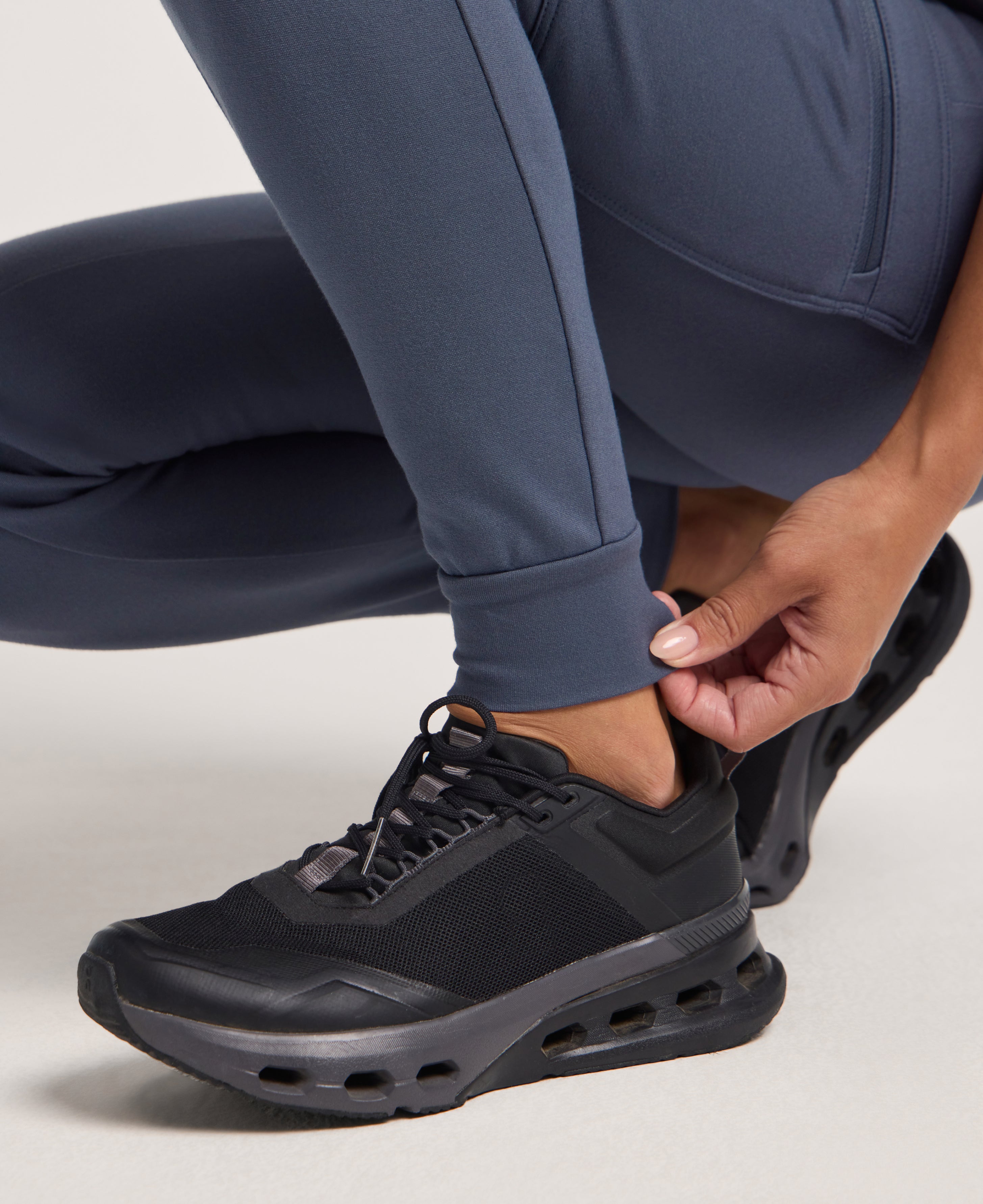 Jaanuu Kait 10-Pocket Skinny Scrub Jogger in Carbon Gray, product photo 3 of 6