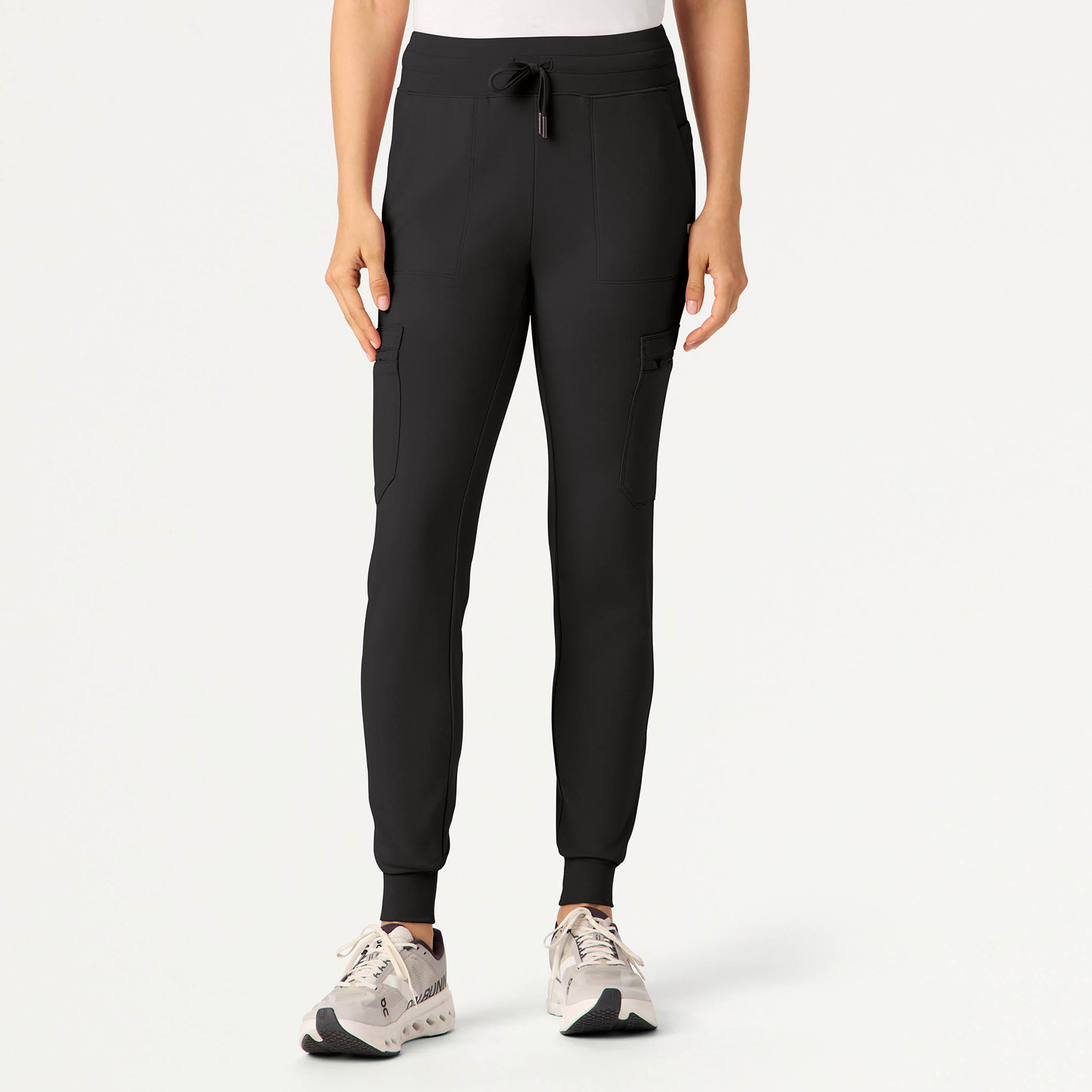 Kait 10-Pocket Skinny Scrub Jogger - Charcoal