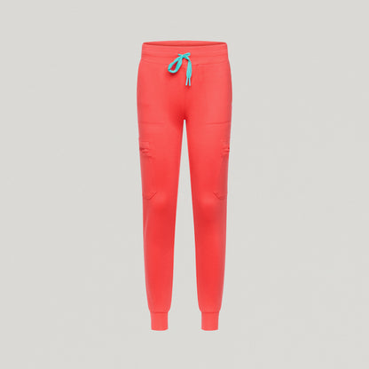 Kait 10-Pocket Skinny UltraSOFT™ Scrub Jogger - Coral