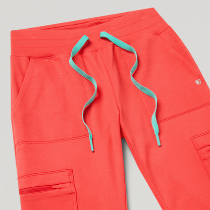 Kait 10-Pocket Skinny UltraSOFT™ Scrub Jogger - Coral