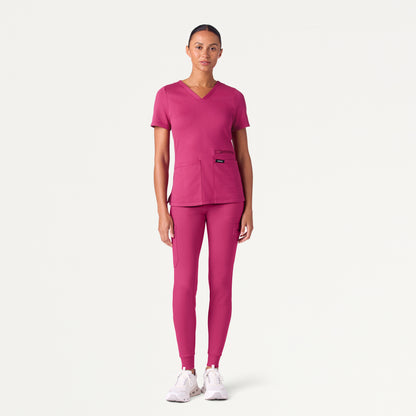 Kait 10-Pocket Skinny UltraSOFT™ Scrub Jogger - Wild Berry
