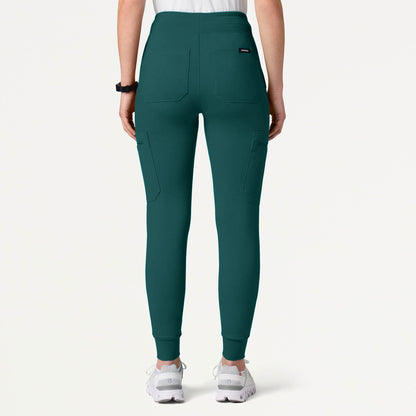 Kait 10-Pocket Skinny UltraSOFT Scrub Jogger - Midnight Green