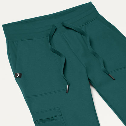 Kait 10-Pocket Skinny UltraSOFT Scrub Jogger - Midnight Green