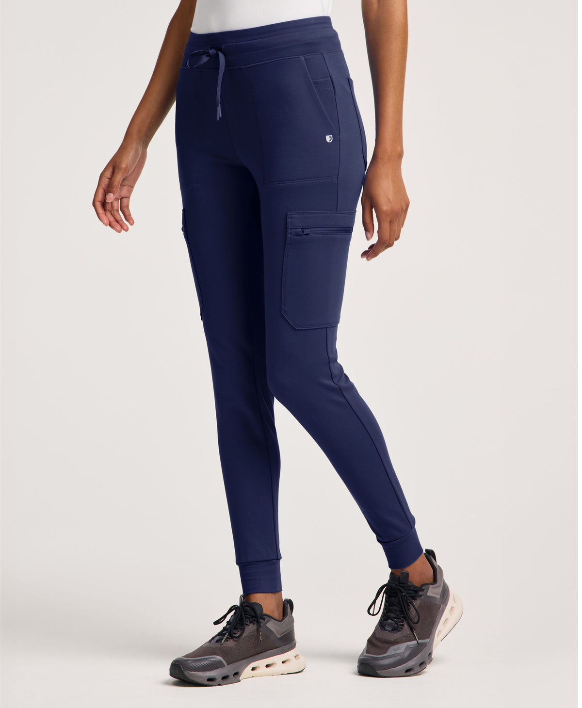 Jaanuu Kait 10-Pocket Skinny Scrub Jogger in Midnight Navy, product photo 1 of 6