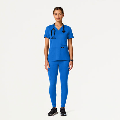 Kait 10-Pocket Skinny UltraSOFT Scrub Jogger - Royal Blue
