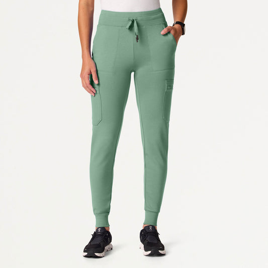Kait 10-Pocket Skinny ULTRAsoft Scrub Jogger - Sage