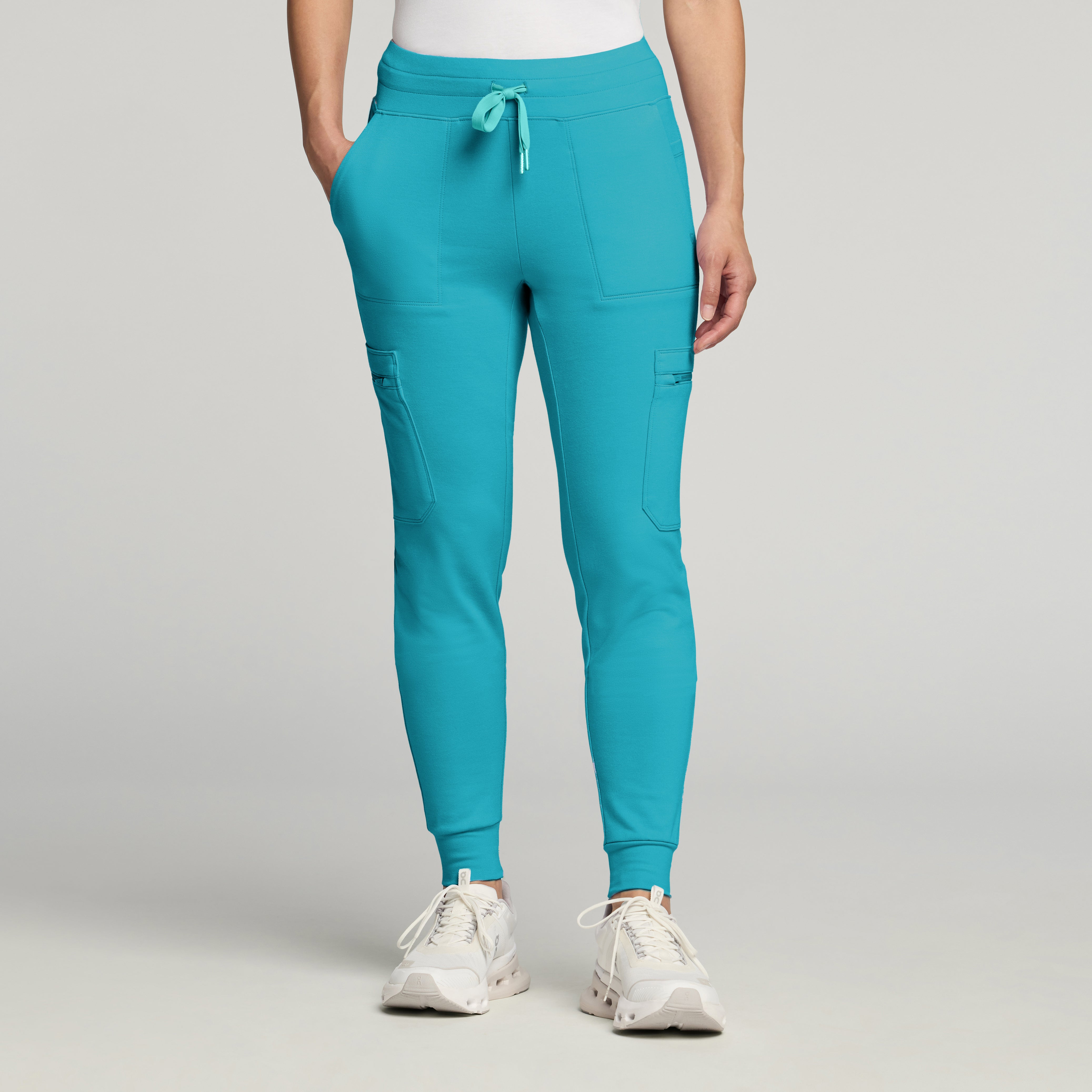 Kait 10-Pocket Skinny UltraSOFT™ Scrub Jogger - Marina