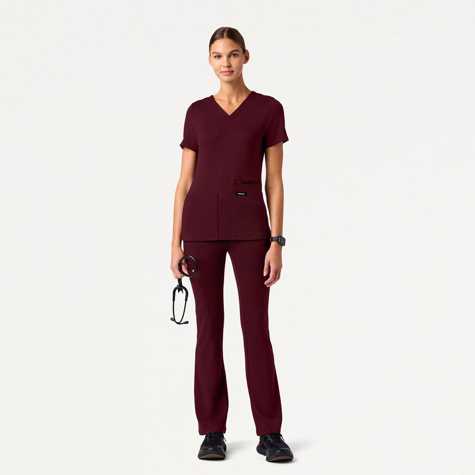 Perri UltraSOFT™ Yoga Scrub Pant - Burgundy