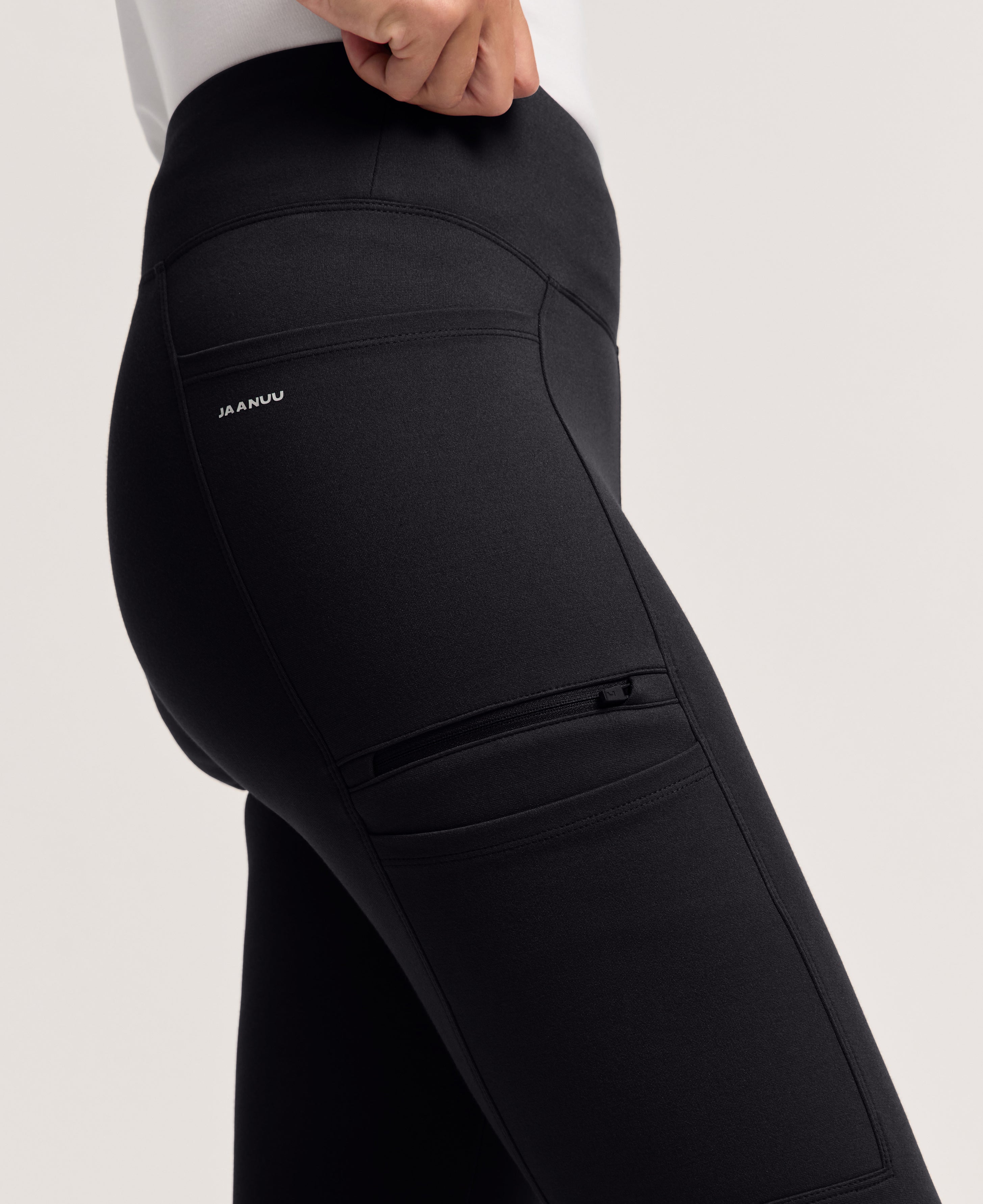 Jaanuu Perri Yoga Scrub Pant in Black, product photo 5 of 6