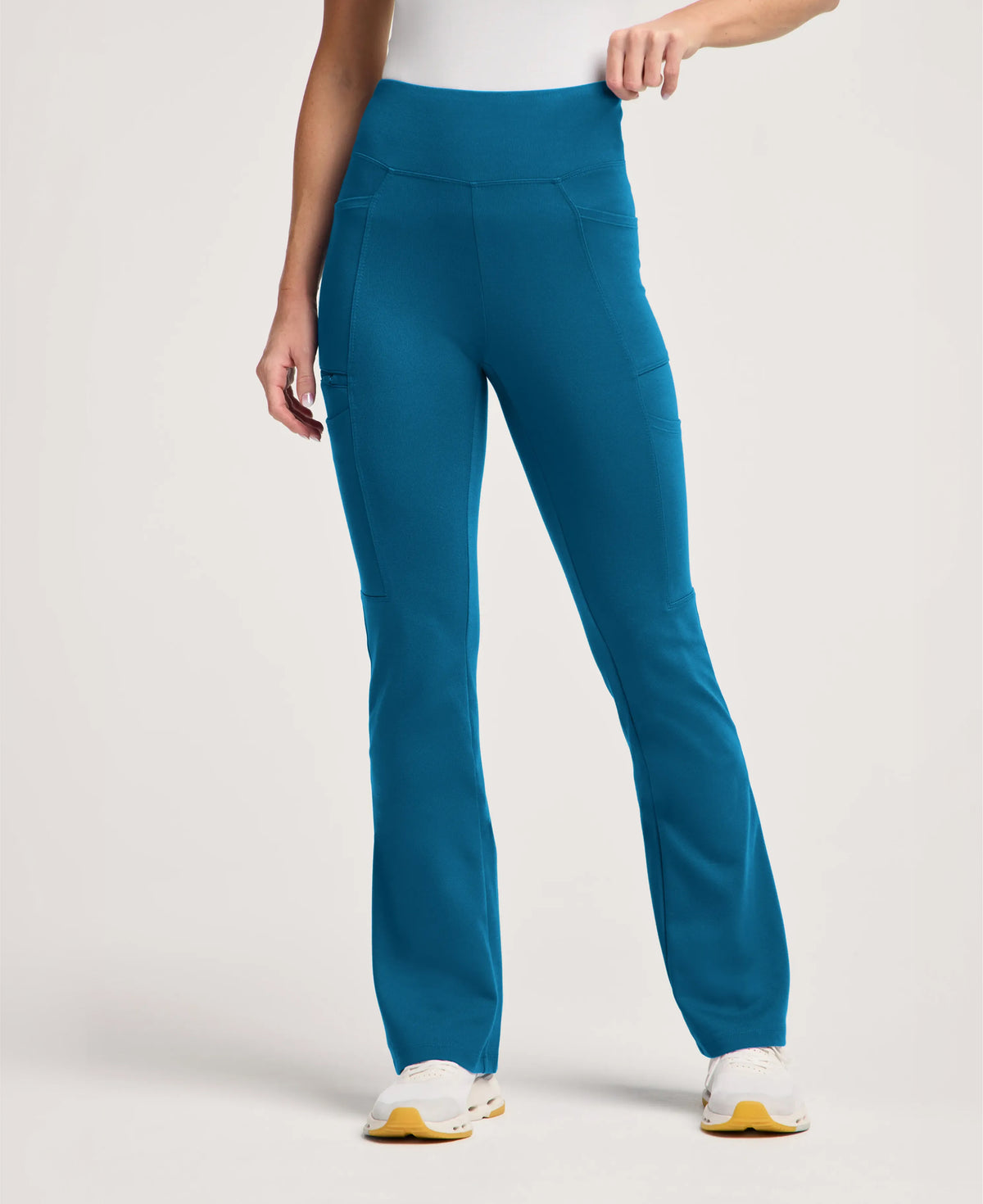 Jaanuu Perri Yoga Scrub Pant in Caribbean Blue, product photo 1 of 6