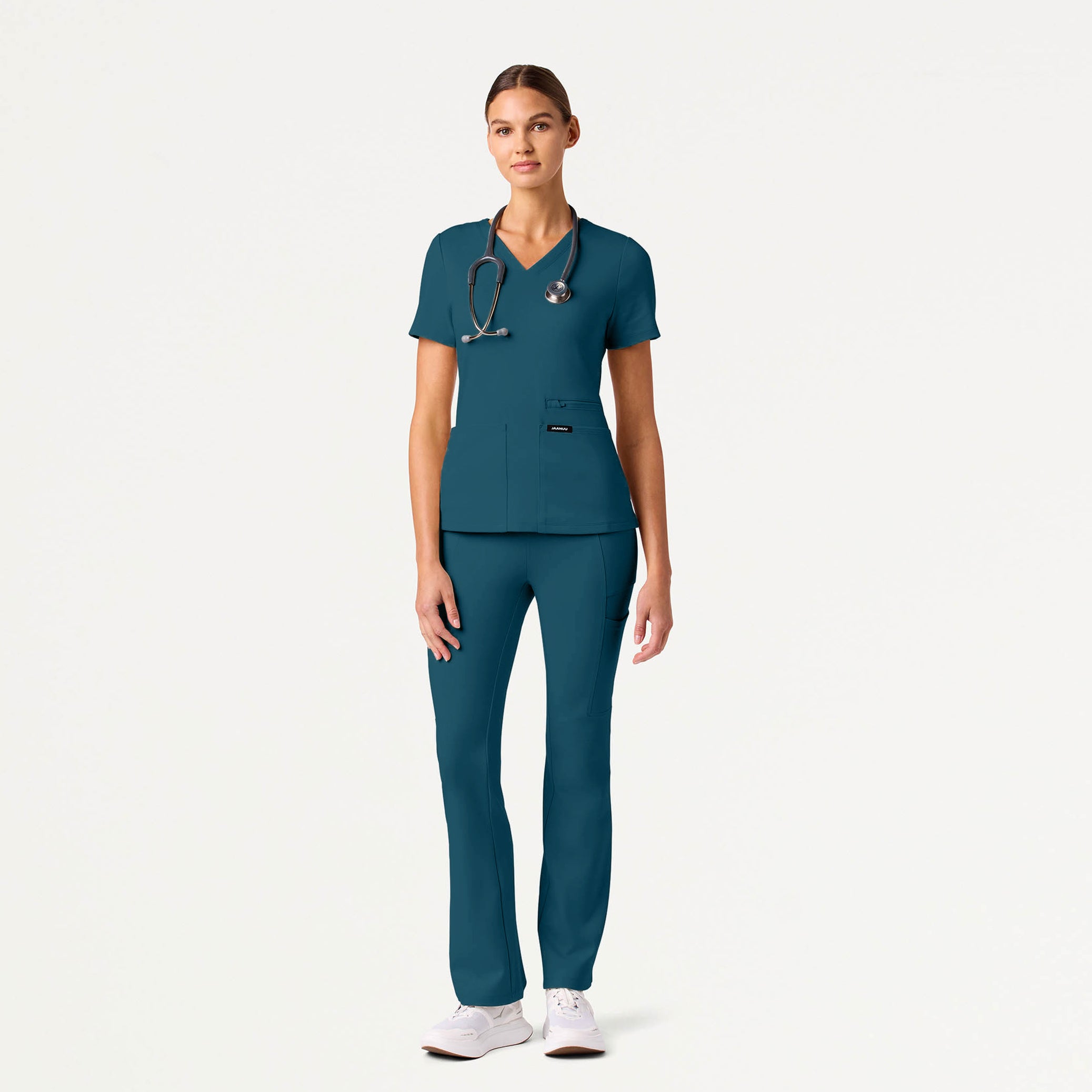 Perri UltraSOFT™ Yoga Scrub Pant - Caribbean Blue