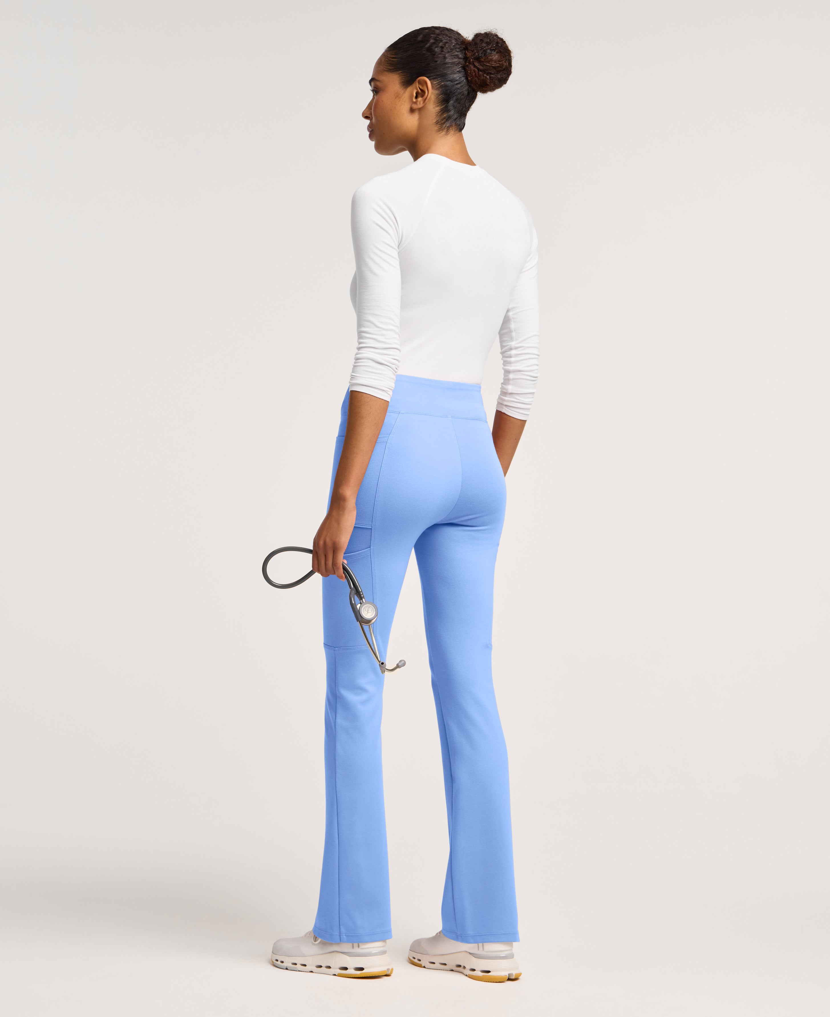 Jaanuu Perri Yoga Scrub Pant in Ceil Blue, product photo 5 of 6