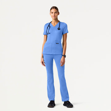 Perri ULTRAsoft Yoga Scrub Pant - Ceil Blue