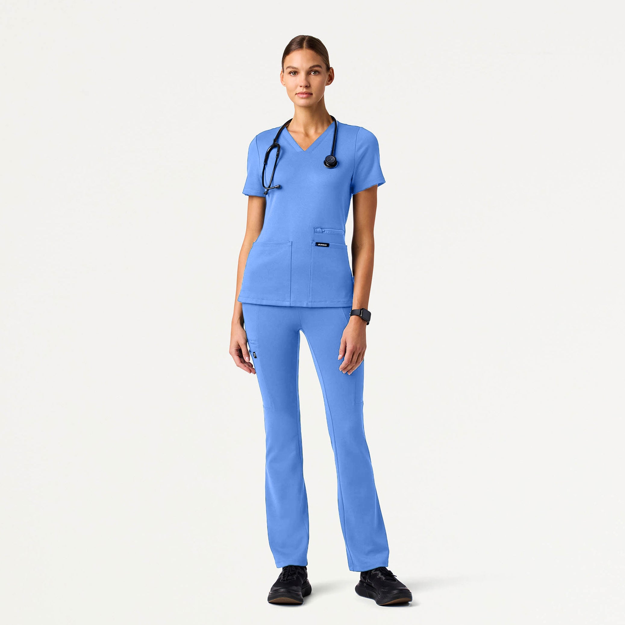 Perri UltraSOFT Yoga Scrub Pant - Ceil Blue – Jaanuu