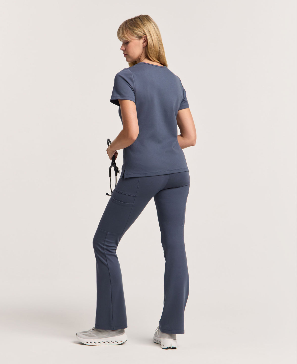 Jaanuu Perri Yoga Scrub Pant in Carbon Gray, product photo 2 of 6