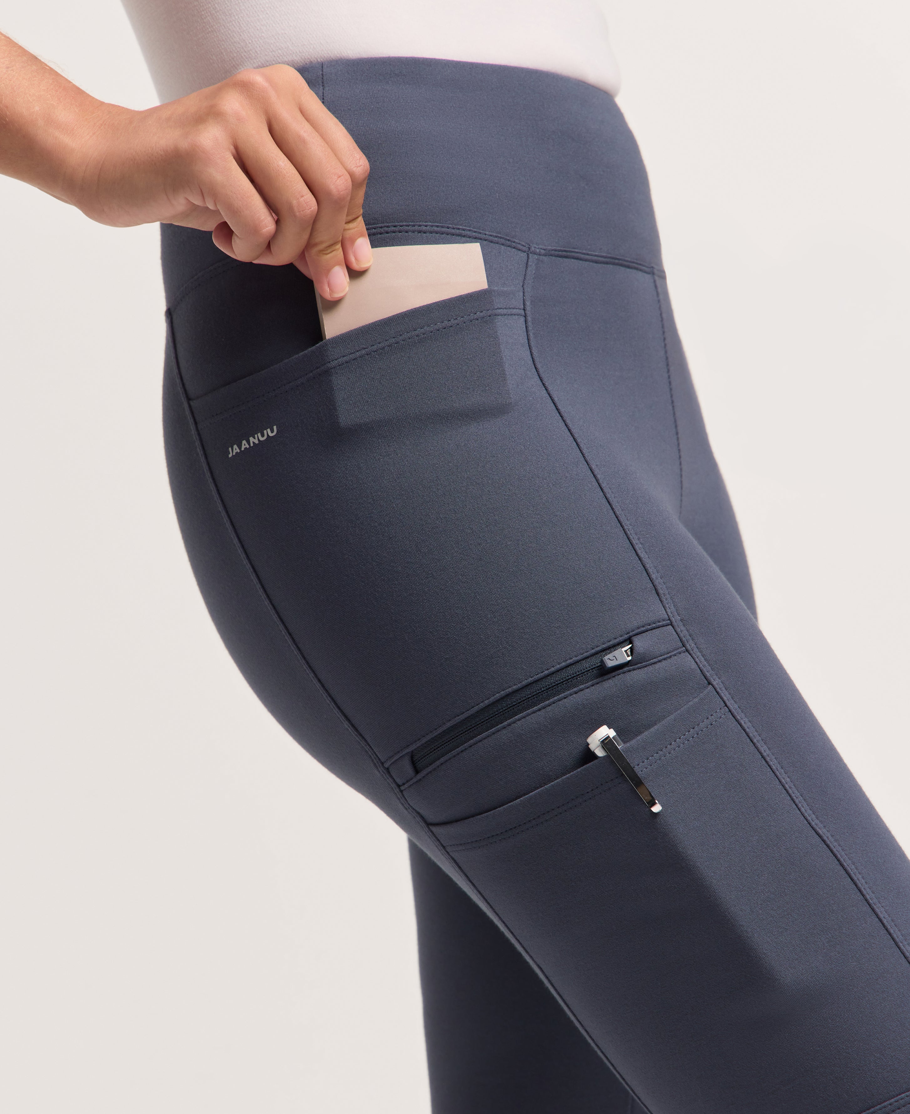 Jaanuu Perri Yoga Scrub Pant in Carbon Gray, product photo 4 of 6