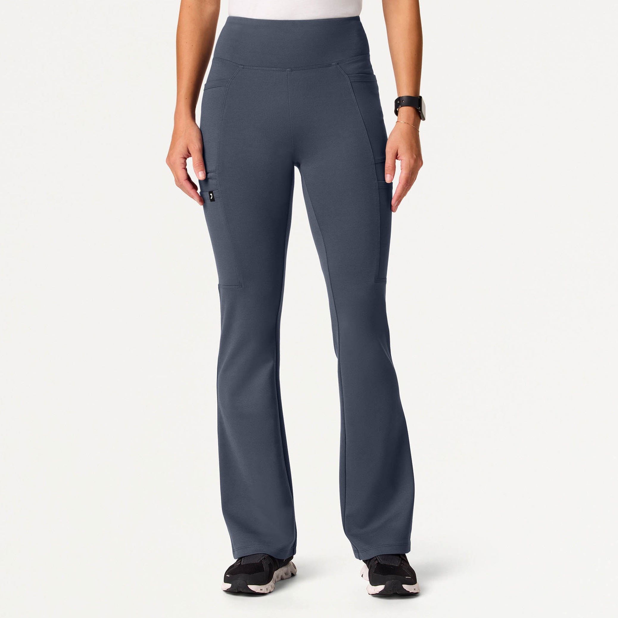 Perri UltraSOFT Yoga Scrub Pant - Carbon Gray