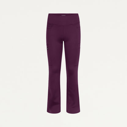 Perri UltraSOFT™ Yoga Scrub Pant - Deep Eggplant