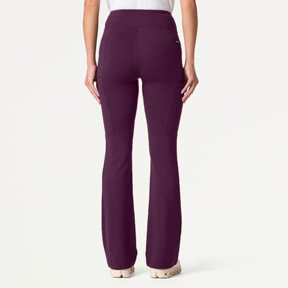 Perri UltraSOFT™ Yoga Scrub Pant - Deep Eggplant