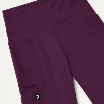 Perri UltraSOFT™ Yoga Scrub Pant - Deep Eggplant