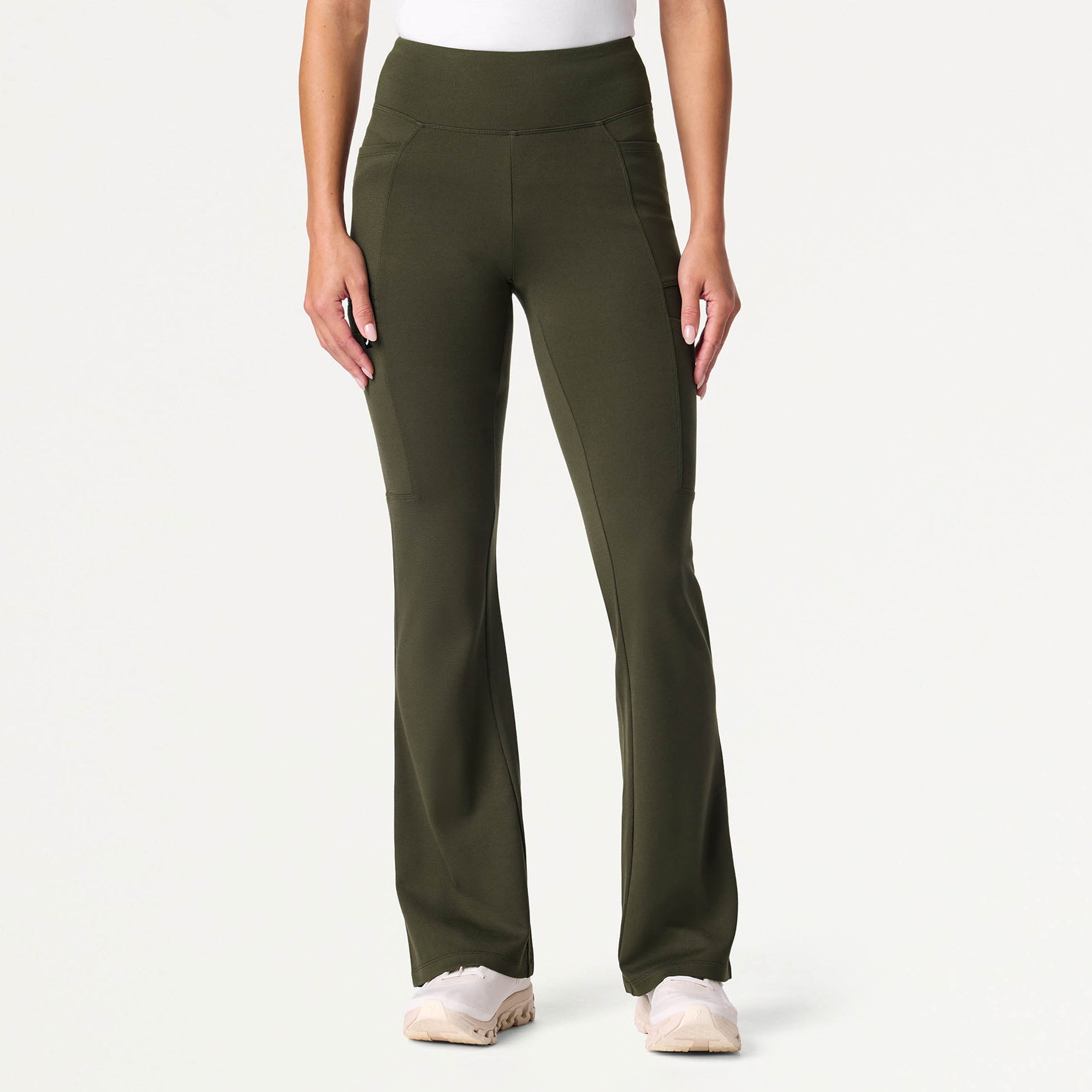 Perri UltraSOFT Yoga Scrub Pant - Deep Olive