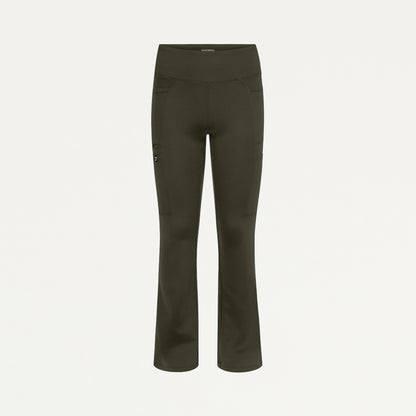 Perri UltraSOFT Yoga Scrub Pant - Deep Olive