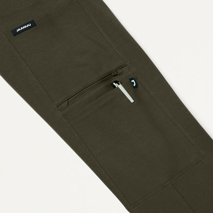 Perri UltraSOFT Yoga Scrub Pant - Deep Olive