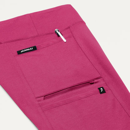 Perri UltraSOFT™ Yoga Scrub Pant - Wild Berry