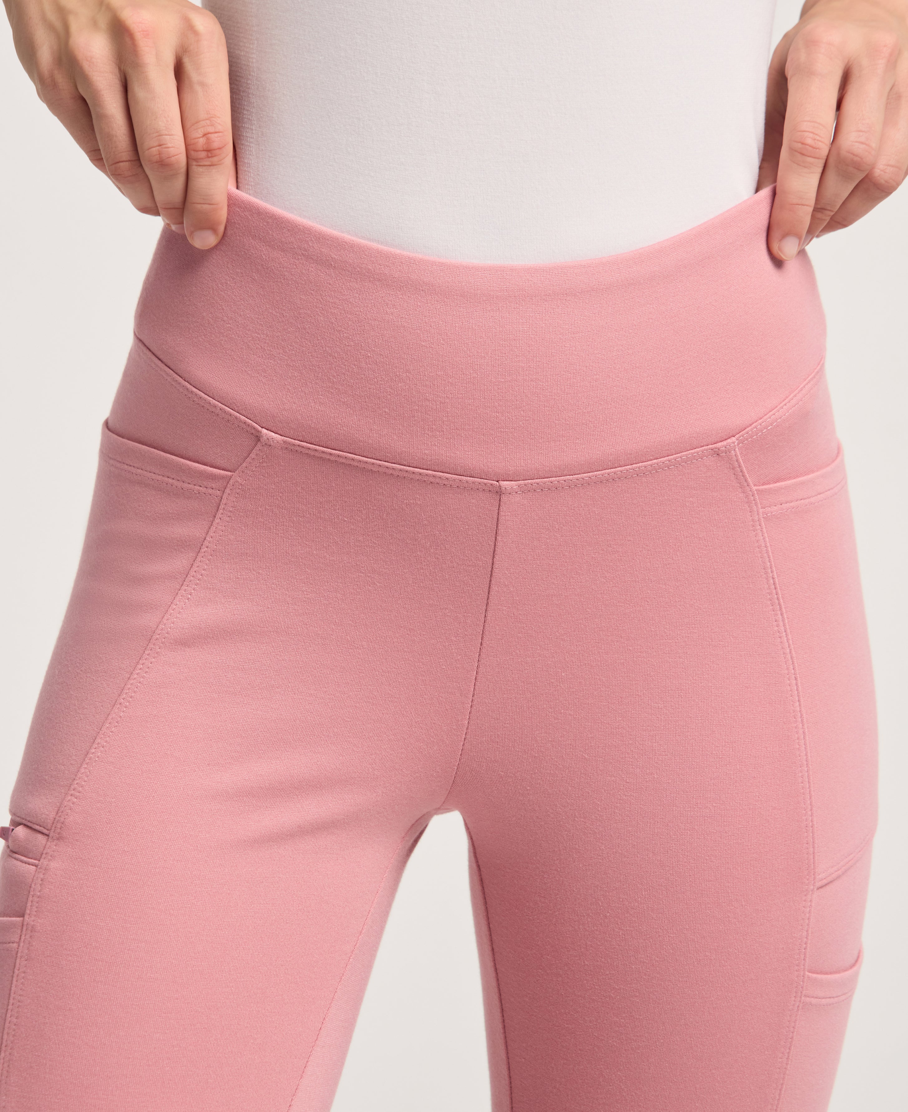 Jaanuu Perri Yoga Scrub Pant in Mauve, product photo 3 of 6