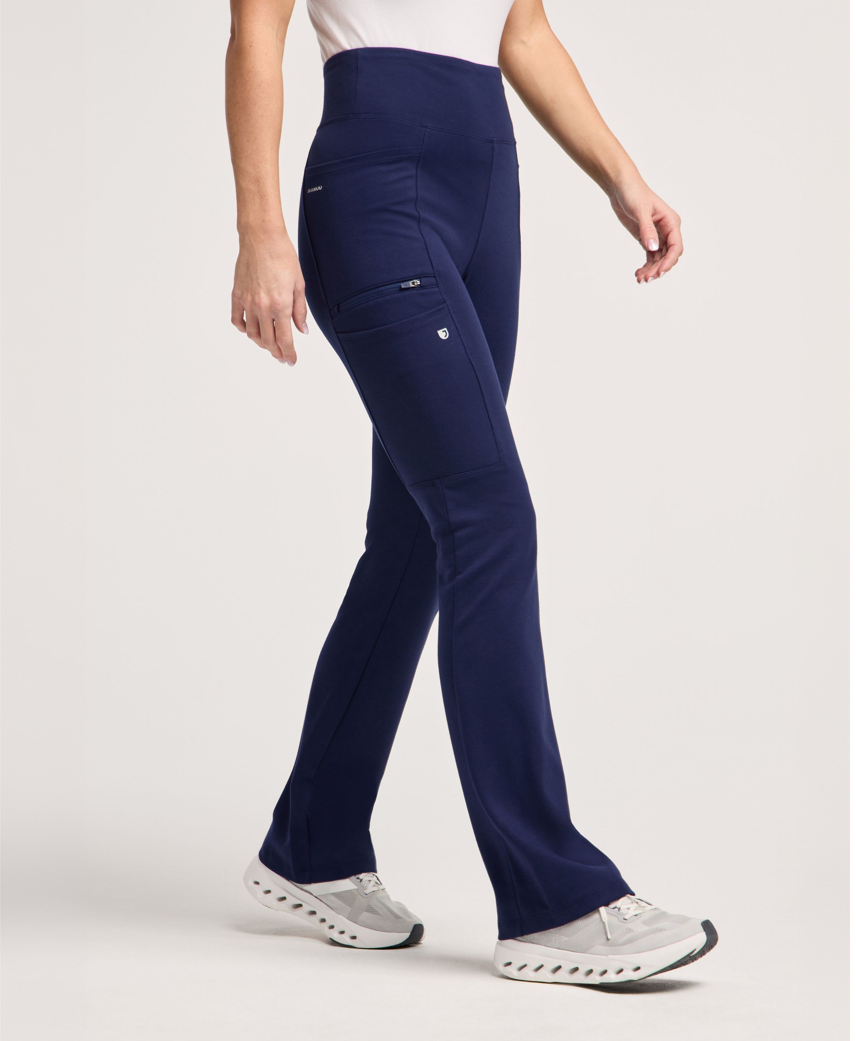 Jaanuu Perri Yoga Scrub Pant in Midnight Navy, product photo 1 of 6