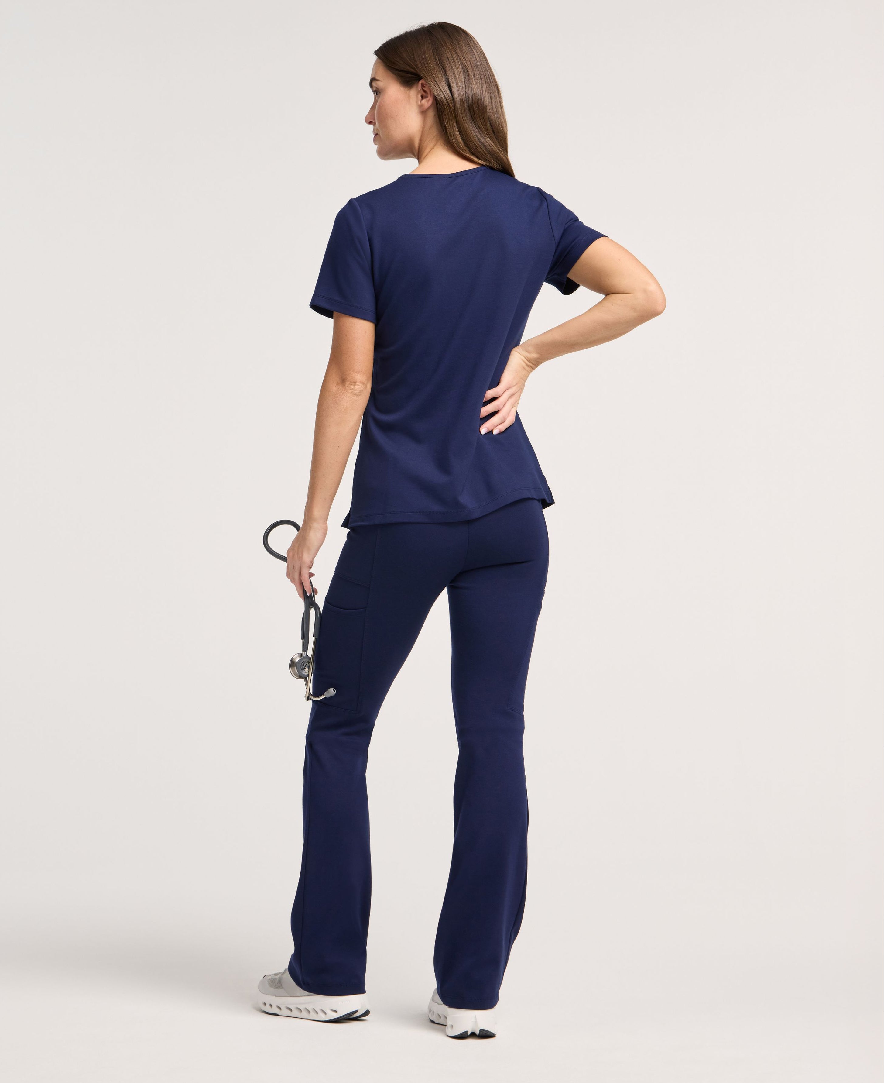 Jaanuu Perri Yoga Scrub Pant in Midnight Navy, product photo 5 of 6