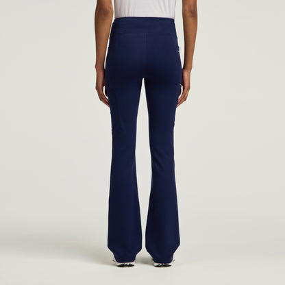 Perri Yoga Scrub Pant - Midnight Navy + Silver Zip