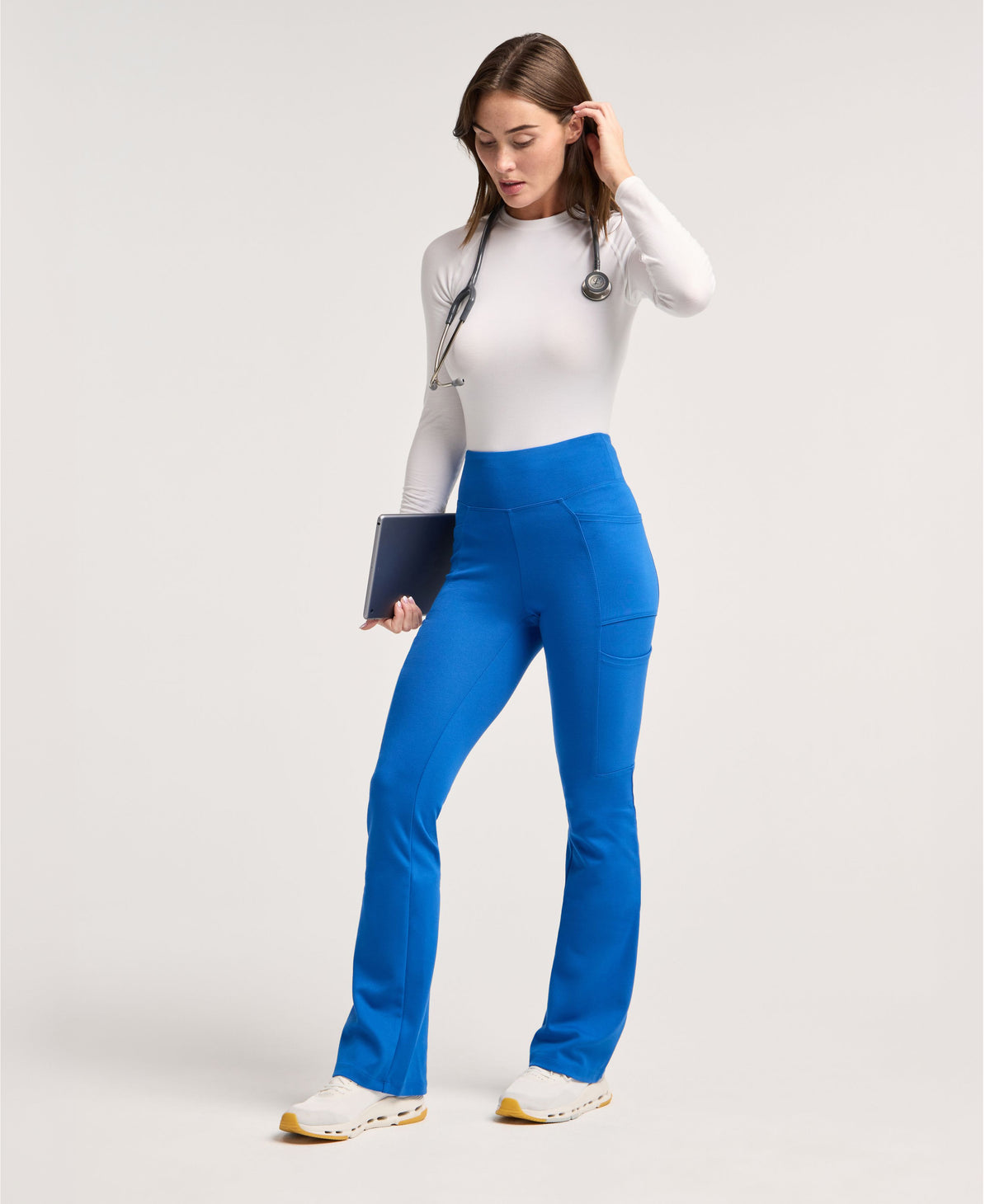 Jaanuu Perri Yoga Scrub Pant in Royal Blue, product photo 1 of 6
