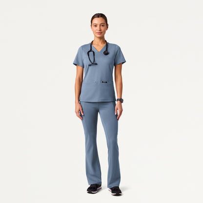 Perri UltraSOFT Yoga Scrub Pant - Storm Blue