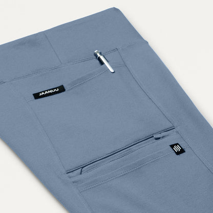 Perri UltraSOFT Yoga Scrub Pant - Storm Blue