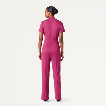 The Scrub Jumpsuit - Wild Berry