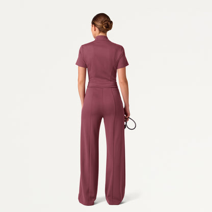 The Scrub Jumpsuit - Rosewood