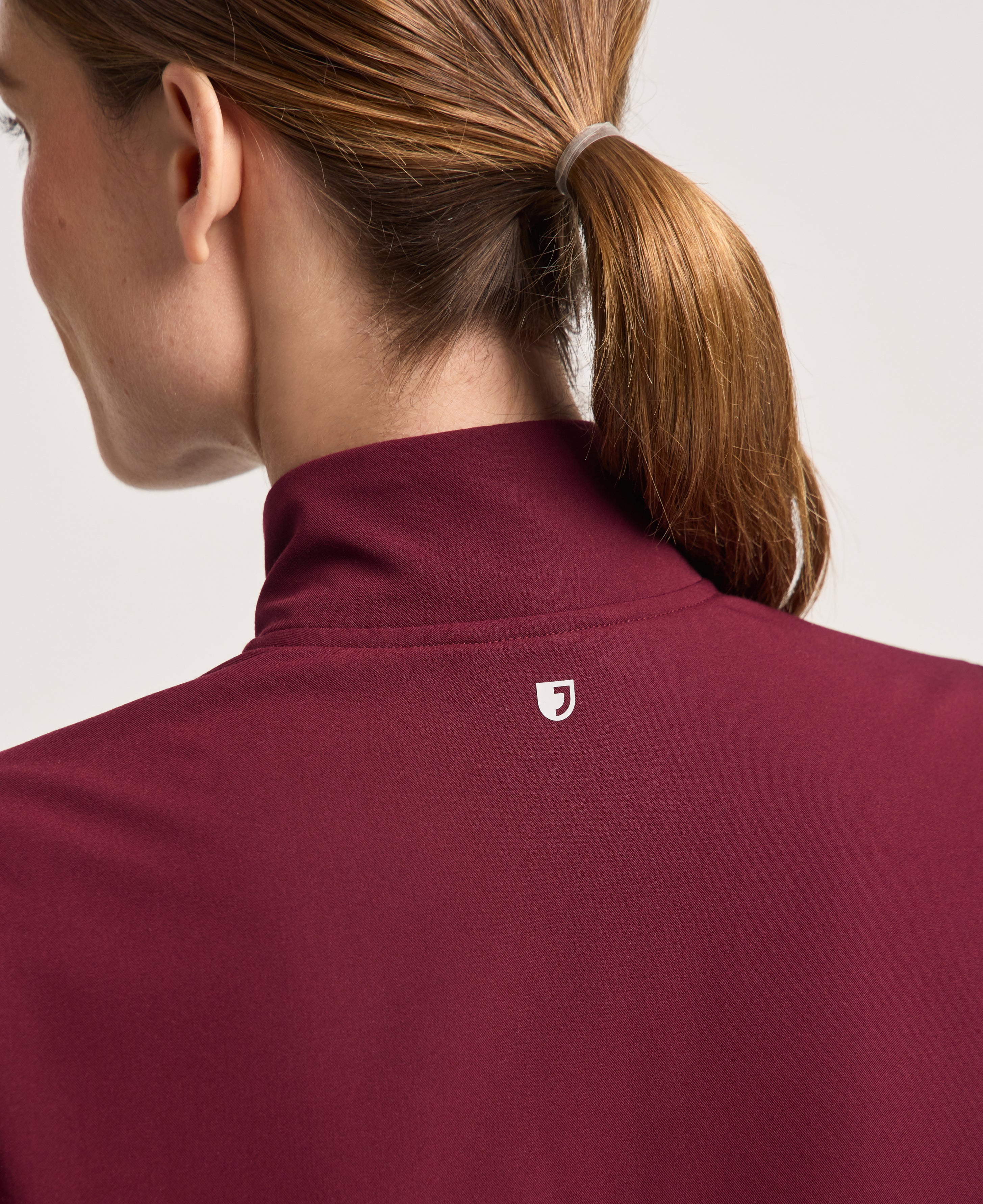 Jaanuu Ceri 6-Pocket Scrub Jacket in Burgundy, product photo 3 of 6